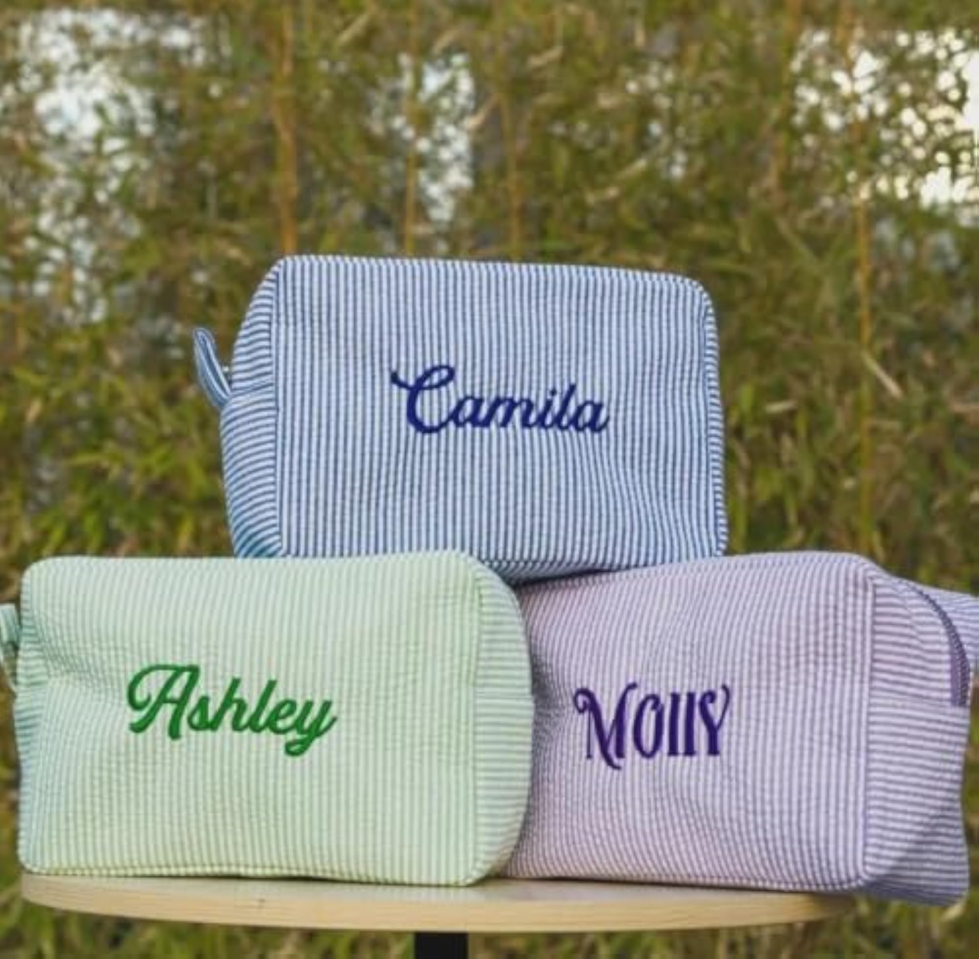 Personalized Cosmetic Bag for Women, Custom Name Pouch